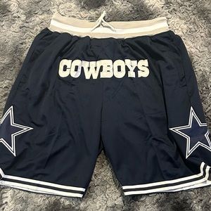 Dallas Cowboys Mitchell & Ness Just Don Blue Shorts Size XL